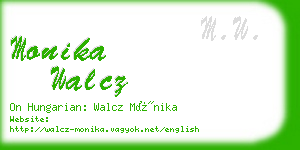 monika walcz business card